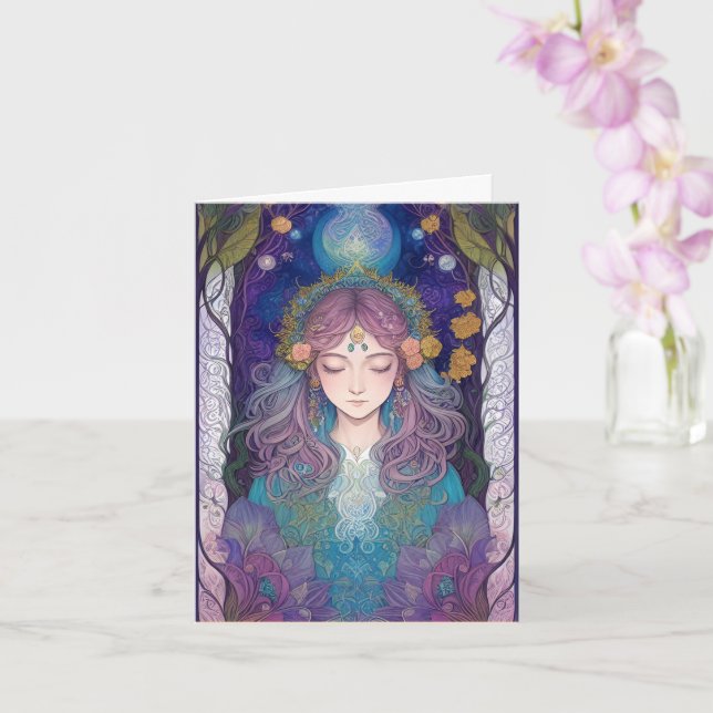 Cartão Avalon Goddess Art Card (Orquídea)
