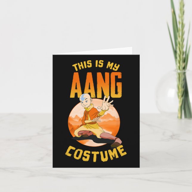 Cartão Avatar O Último Airbender Halloween Este É O Meu A (Frente)