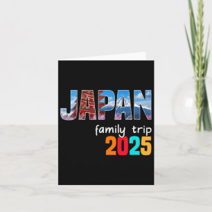 Cartão Aventura de viagem de família em Tóquio Japão 2025