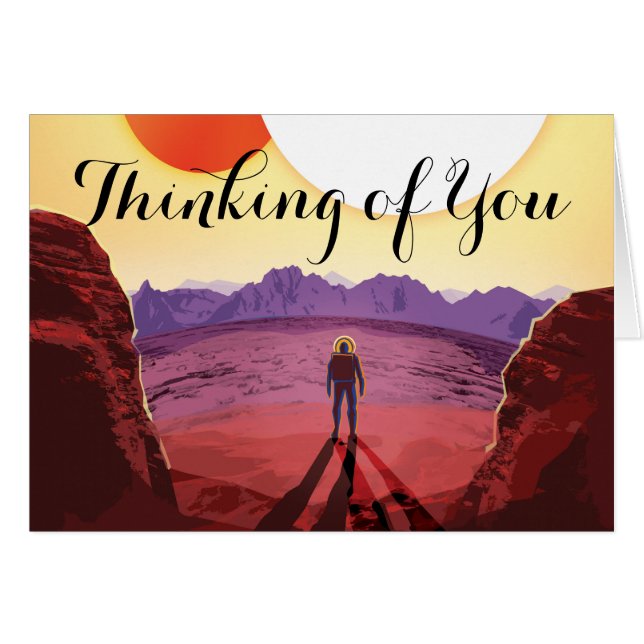 Cartão Aventura do Planeta de Destino do Kepler Space Via (Frente Horizontal)