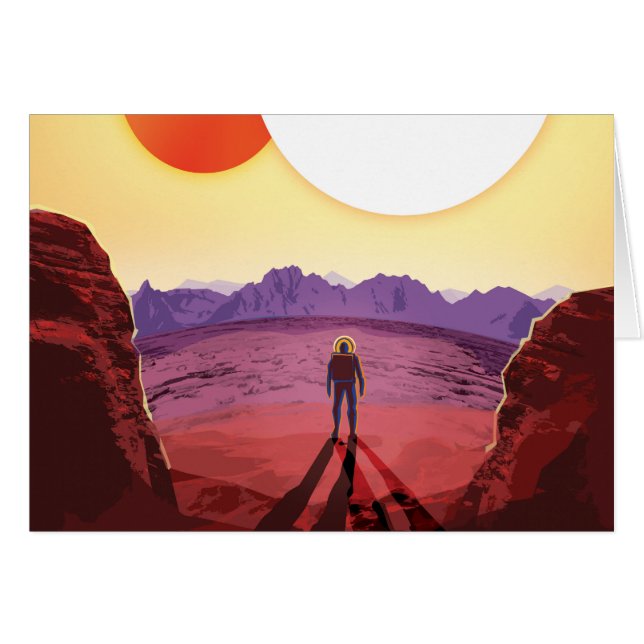 Cartão Aventura do Planeta de Destino do Kepler Space Via (Frente Horizontal)