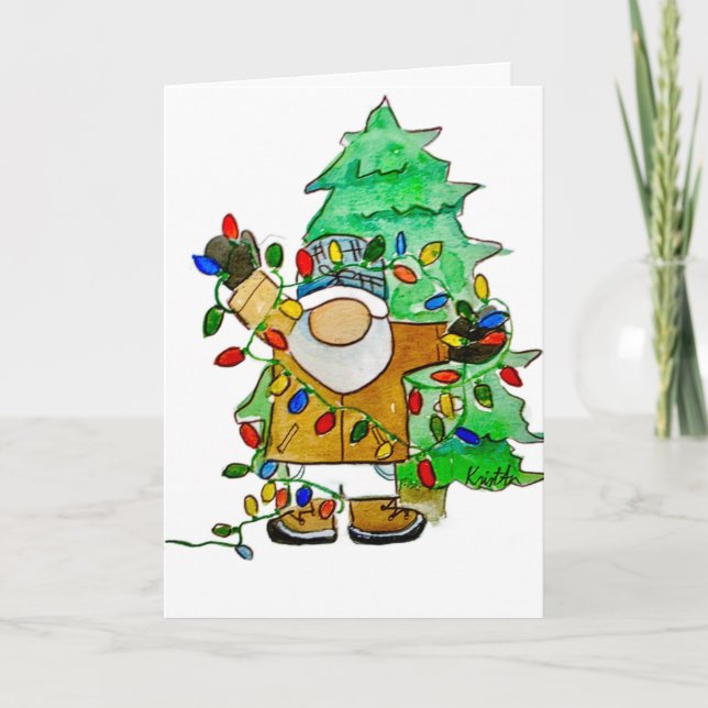 Cartão Average Tangled Gnome (Frente)