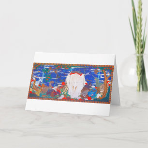 Cartão Aves, Animais e Plantas Flores (Direita)Jacuchu