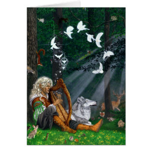 Cartão Aves canoras