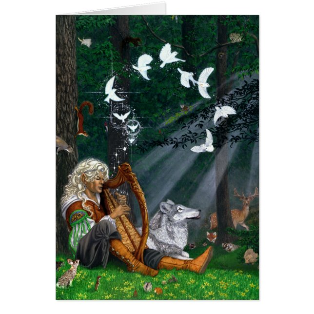 Cartão Aves canoras (Frente)