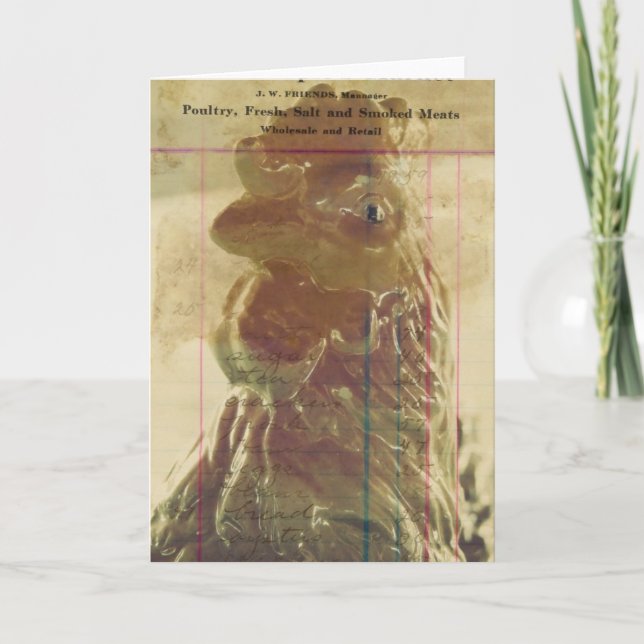 Cartão Aves de capoeira frescas (Frente)