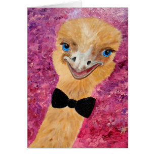 Cartão Avestruz do partido