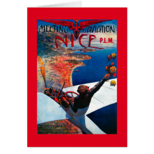 Cartão Aviação de D da reunião em agradável, poster d