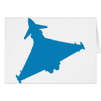Cartão Avião de combate do tufão de Eurofighter