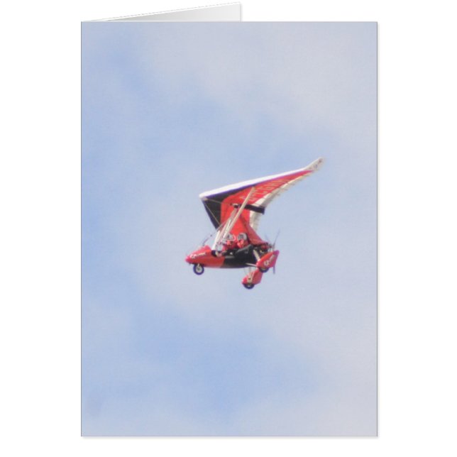 Cartão Avião de microluz (Frente)