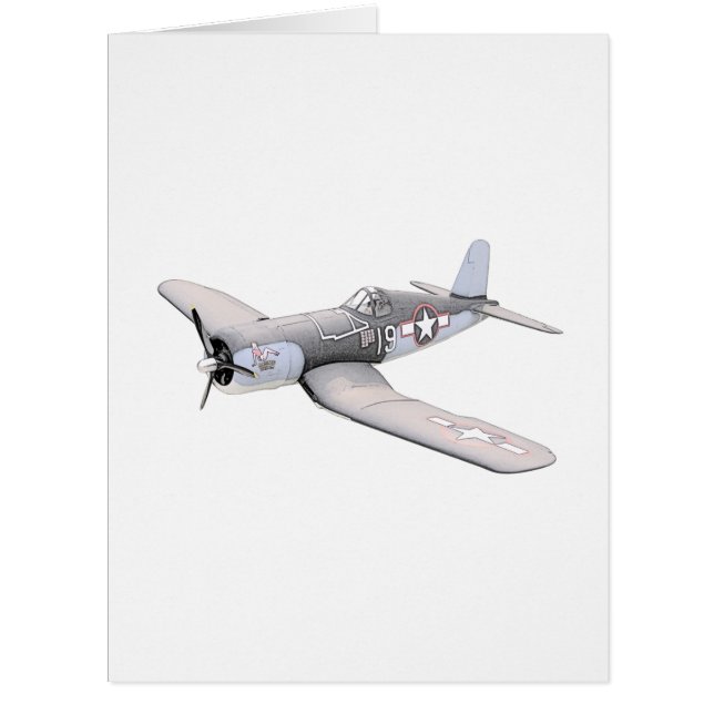 Cartão Avião do corsário do ESM F-4U (Frente)