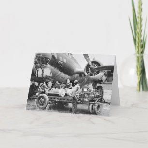 Cartão Avião e tripulação WW2: anos 40