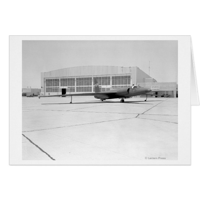 Cartão Avião espião U-2 com marcações fictícias da NASA (Frente Horizontal)