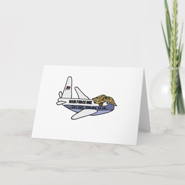 Cartão Avião presidencial engraçado de Donald Trump (Frente)