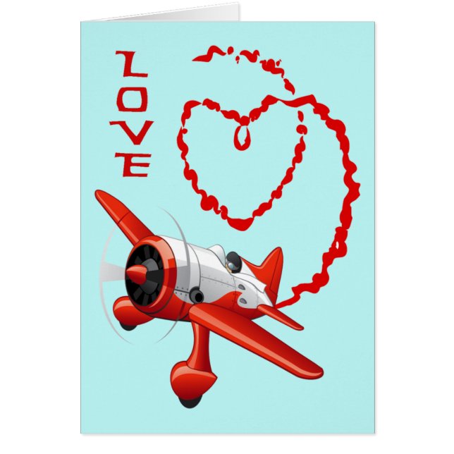 CARTÃO AVIÃO SKYWRITER - AMOR (Frente)