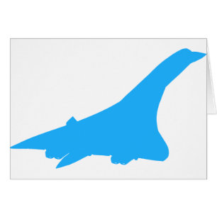 Cartão Avião supersónico do passageiro de Concorde