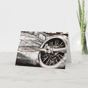 Cartão Avião Vintage