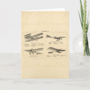 Cartão Avião Vintage Avião Retroativo Aviões Antigos Bipl