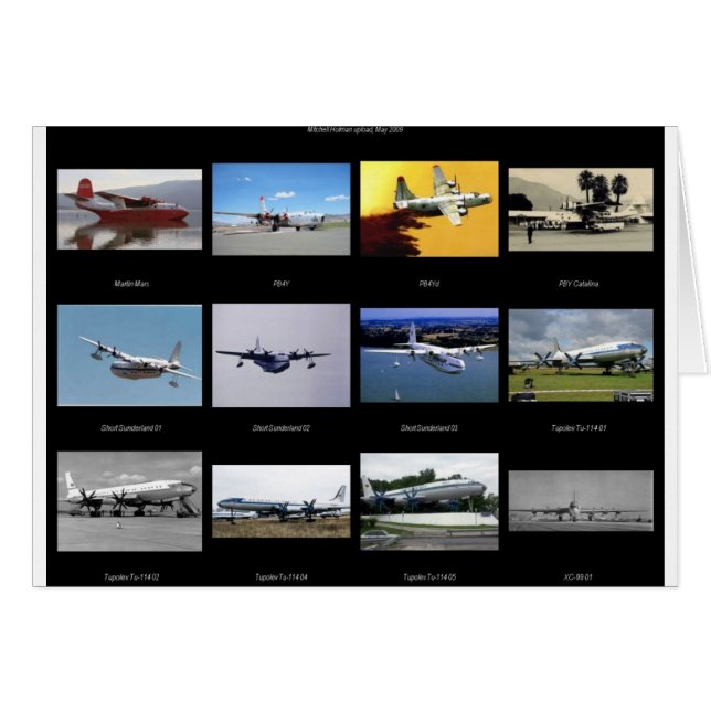 Cartão Aviões (Frente Horizontal)