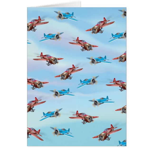 Cartão Aviões Brinquedos (Frente)