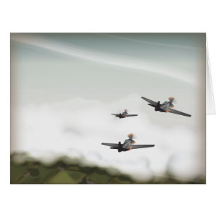 Cartão Aviões da Segunda Guerra Mundial