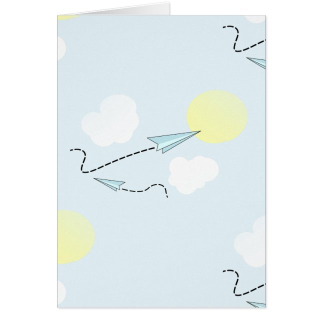 Cartão aviões de papel (Frente)