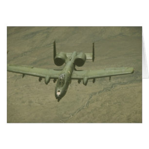 Cartão Aviões do anti-tanque de A-10 Warthog, tiro aére