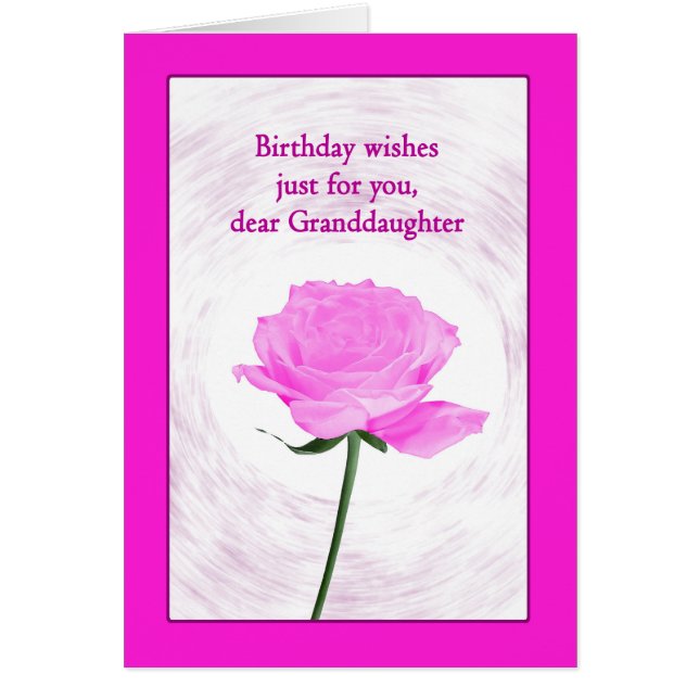 Cartão Avó Aniversário Linda Rosa Rosa Rosa Rosa (Frente)