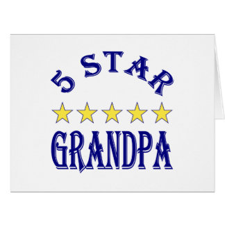 Cartão Avô Cinco Estrelas