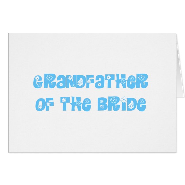 Cartão Avô da Noiva (Frente Horizontal)