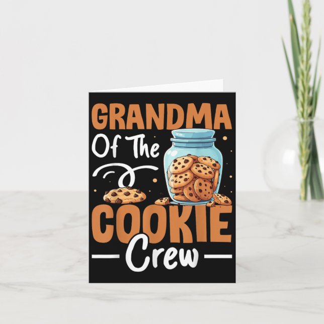Cartão Avó Da Tripulação De Biscoitos (Frente)