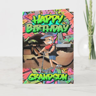 Cartão Avô de aniversário feliz