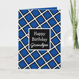 Cartão Avô de aniversário feliz personalizado moderno