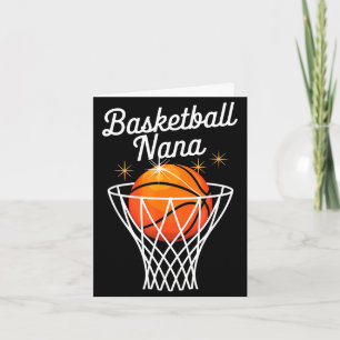 Cartão Avó de basquete nana aro de basquete dia das mães