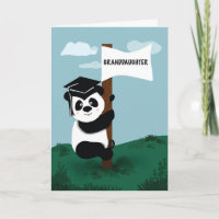 Avô de Graduação Panda Subindo Polo