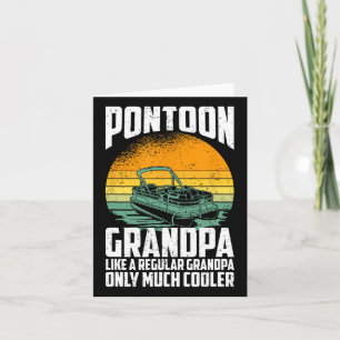 Cartão Avô de Pontoon legal - Capitão de Pontoon Engraçad