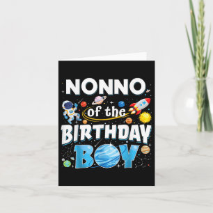 Cartão Avô Do Menino Do Aniversário Família De Astronauta
