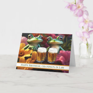 Cartão Avô em Direito Feliz Aniversário da Cerveja Engraç