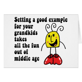 Cartão Avó engraçada