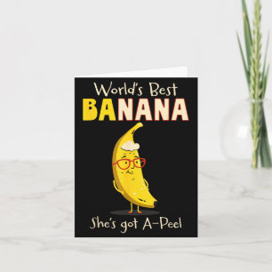 Cartão Avó Engraçada Nana Banana da Vovó Pun