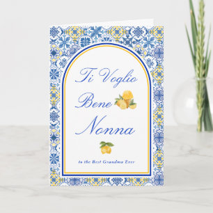 Cartão Avó Italiana Eu Te Amo Nonna Dia das Mães