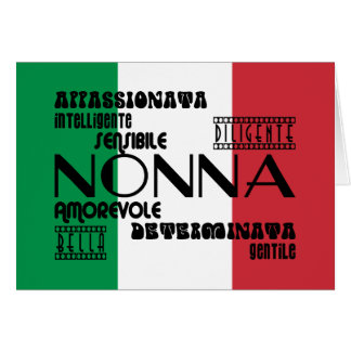 Cartão Avó italianas: Qualidades