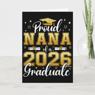 Cartão Avó Orgulhosa De Um Graduando Da Turma De 2026 Gra