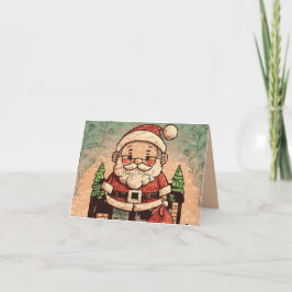 Cartão Avô Papai Noel Fofo