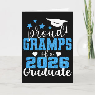 Cartão Avô Super Orgulhoso de Graduado de 2026 Graduado S