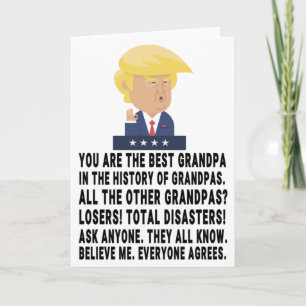 Cartão Avô Trump Engraçado
