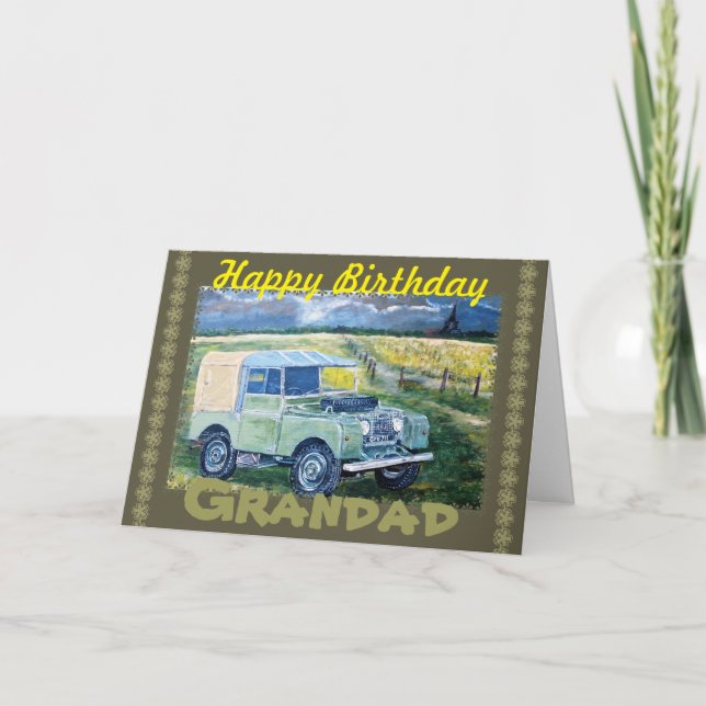 Cartão Avô, você é o melhor!" (Frente)