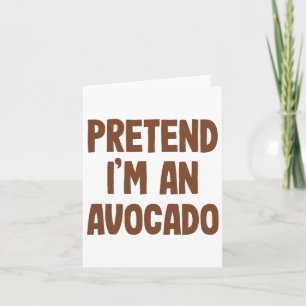 Cartão Avocado Costume Halloween