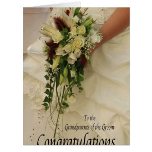 Cartão Avós dos parabéns do noivo
