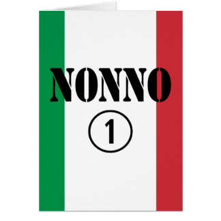 Cartão Avôs italianos: ONU de Nonno Numero